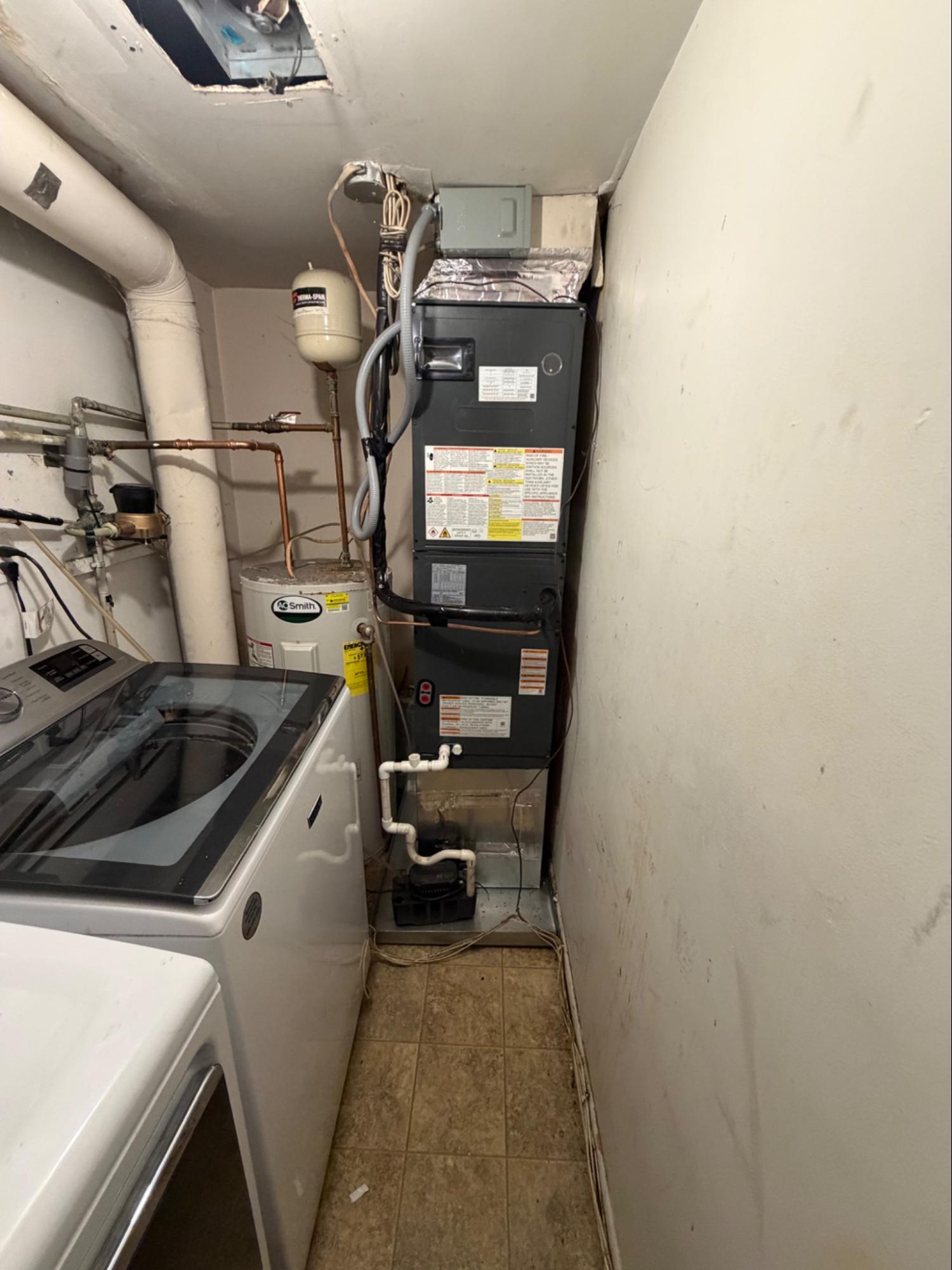 Townhome Heat Pump Replacement in Upper Marlboro, MD – Addressing Low Refrigerant and Improving Water Damage Protection