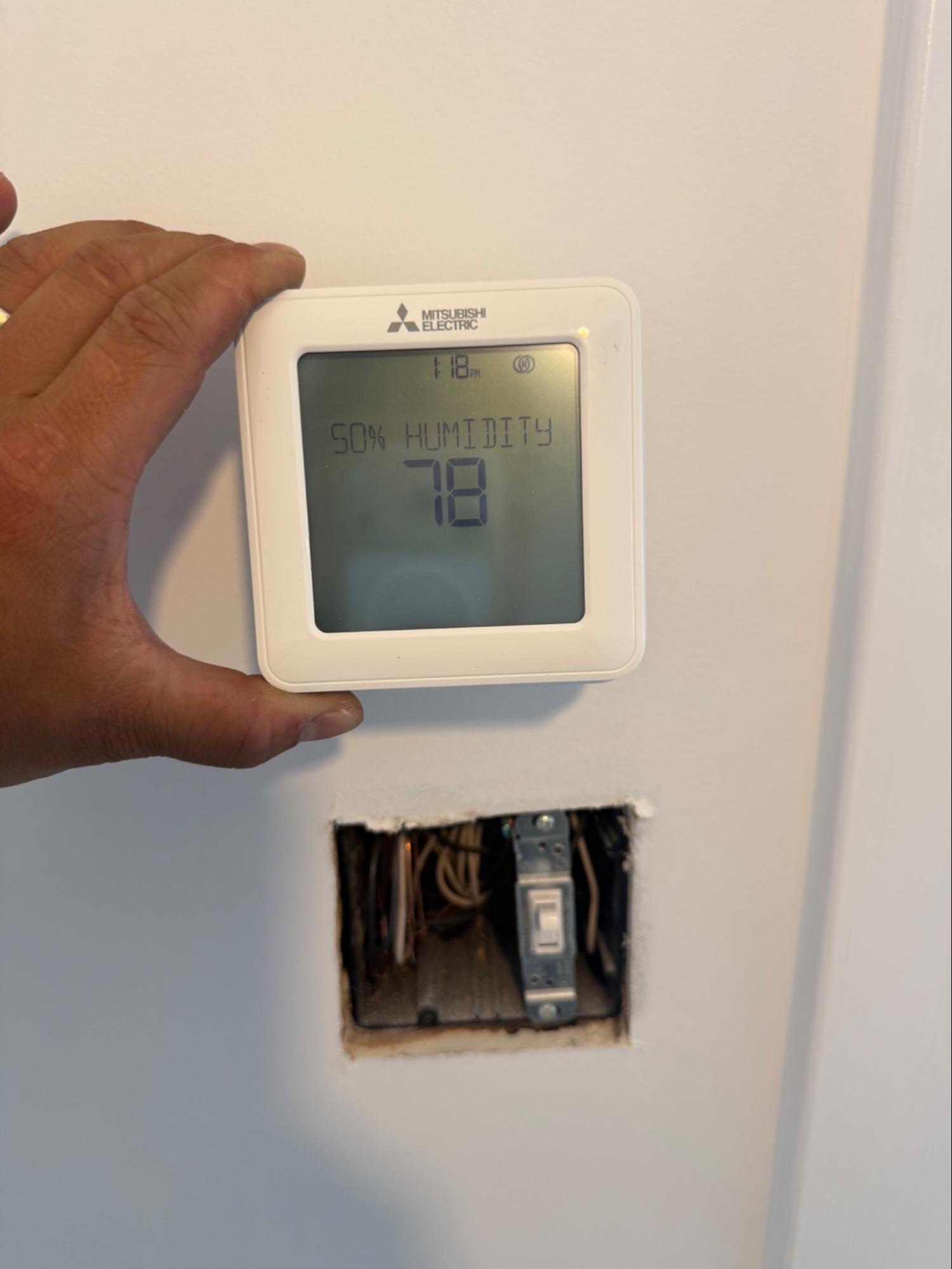 Mitsubishi Electric One-Way Ceiling Cassette Installation in Washington, DC photo 3