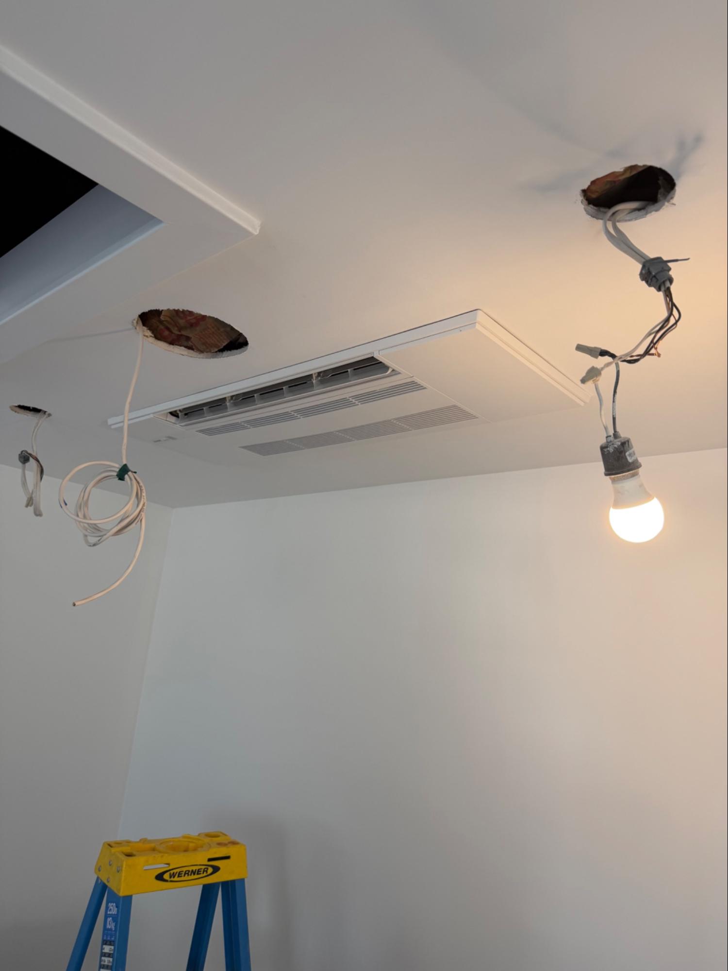 Mitsubishi Electric One-Way Ceiling Cassette Installation in Washington, DC photo 2